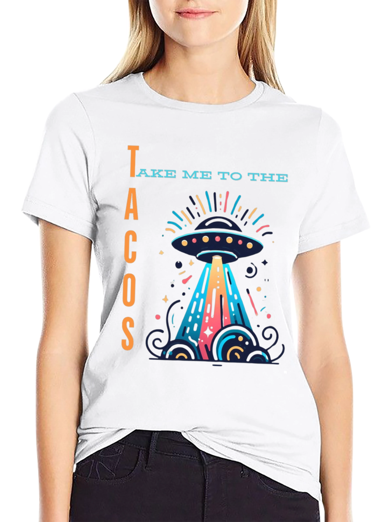 Black Take Me to the Tacos Graphic T-Shirt view 9