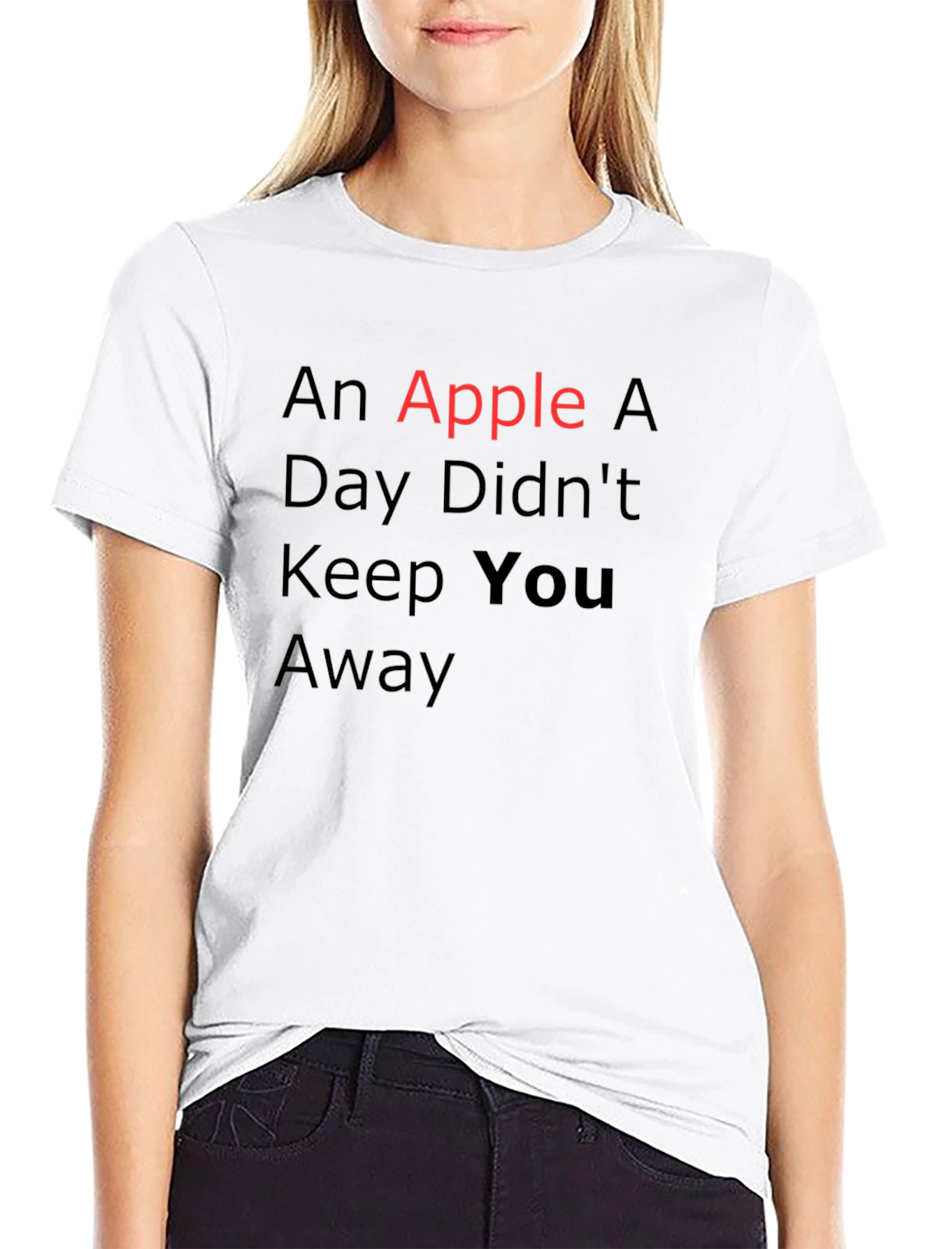 Black An Apple A Day Didn't Keep You Away T-Shirt view 9