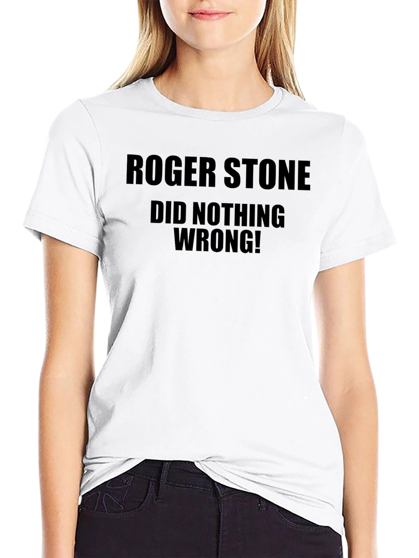 Black Roger Stone Did Nothing Wrong! T-Shirt view 9