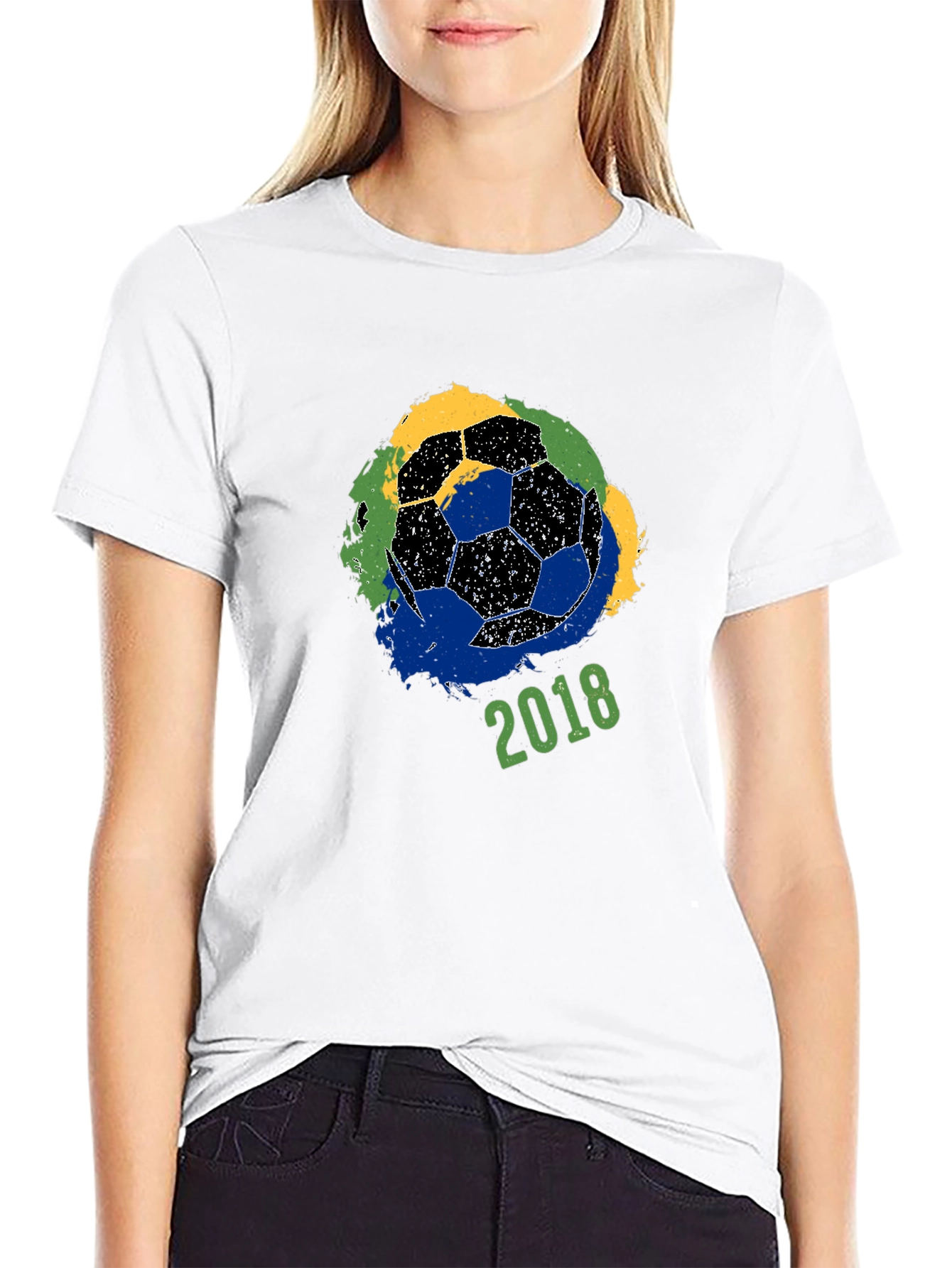 Soccer Ball 2018 T-Shirt - World Cup Brazil Colors - 9