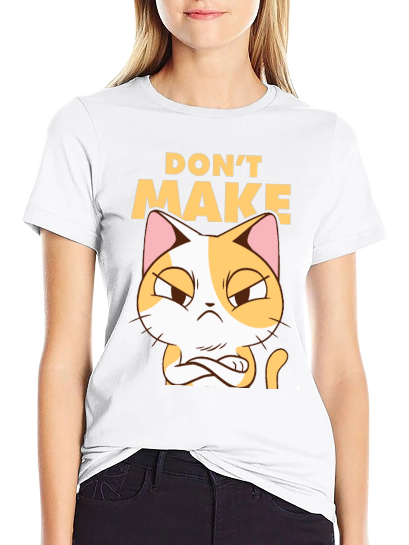 Black Don't Make Me Angry Cat T-Shirt view 9