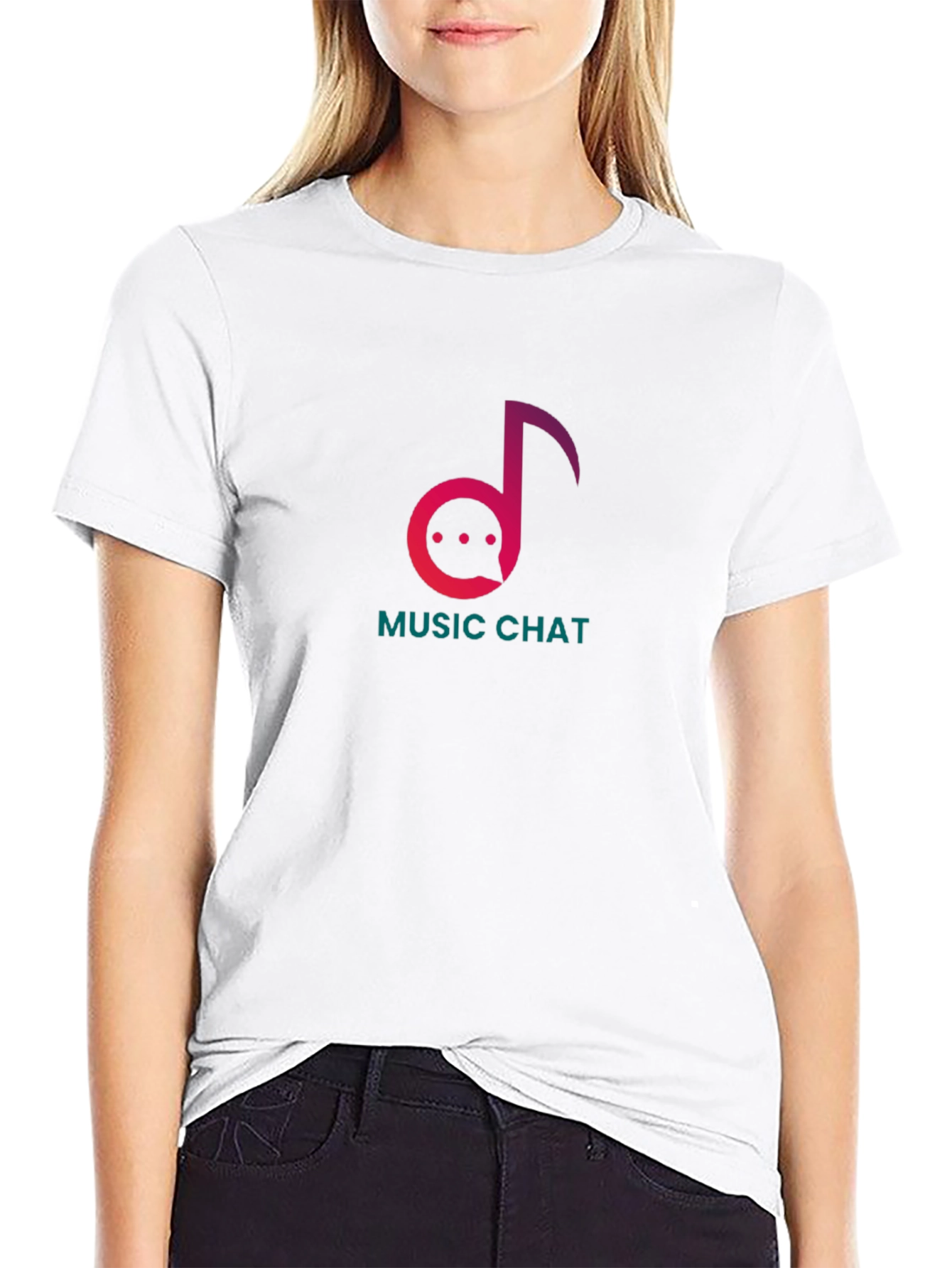 Black Music Chat Graphic Tee - Trendy Musician T-Shirt view 9