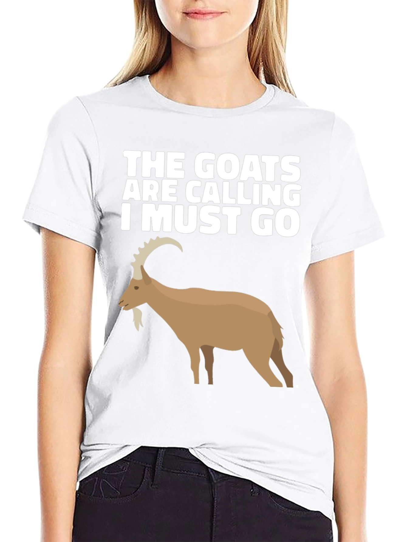 Black The Goats Are Calling T-Shirt view 9