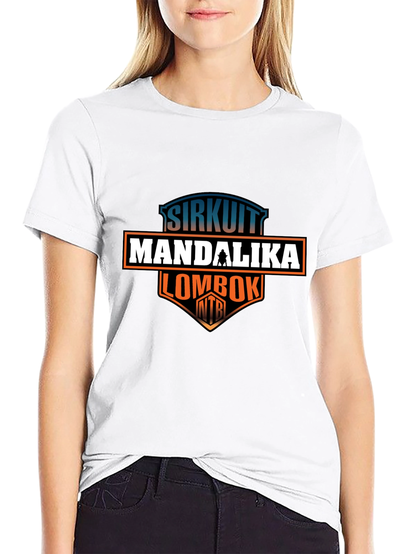 Black Sirkuit Mandalika Lombok T-Shirt view 9