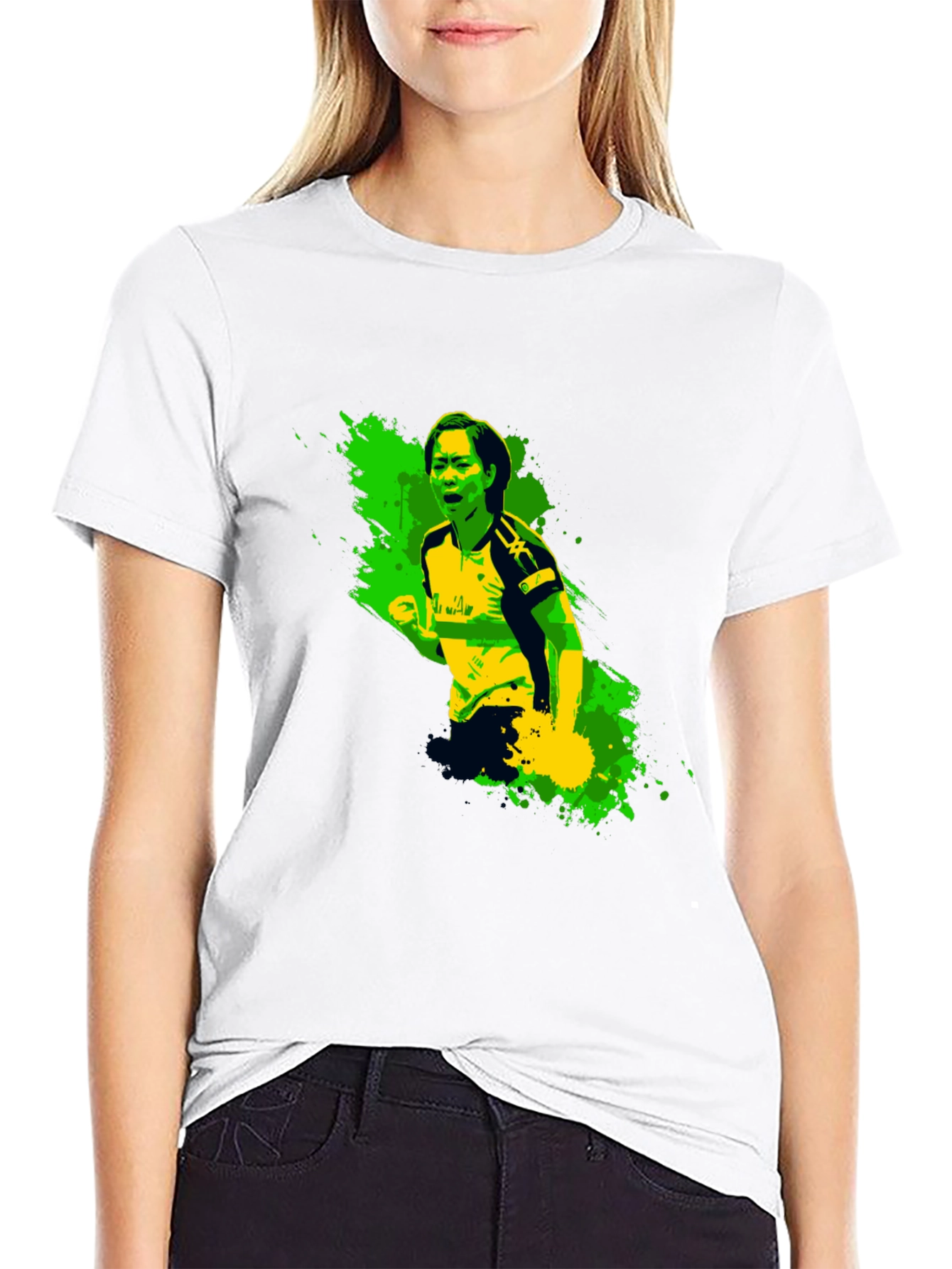 Black Ping Pong Player Graphic Tee - Unique Design view 9