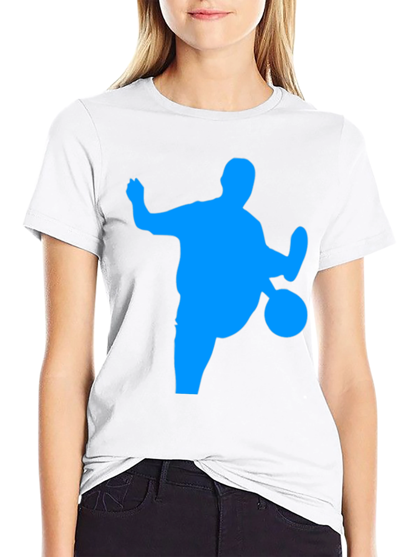 Black Soccer Silhouette Graphic Tee - Black view 9