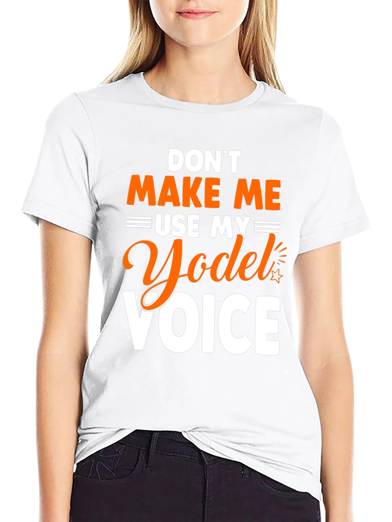 Black Don't Make Me Use My Yodel Voice T-Shirt view 9