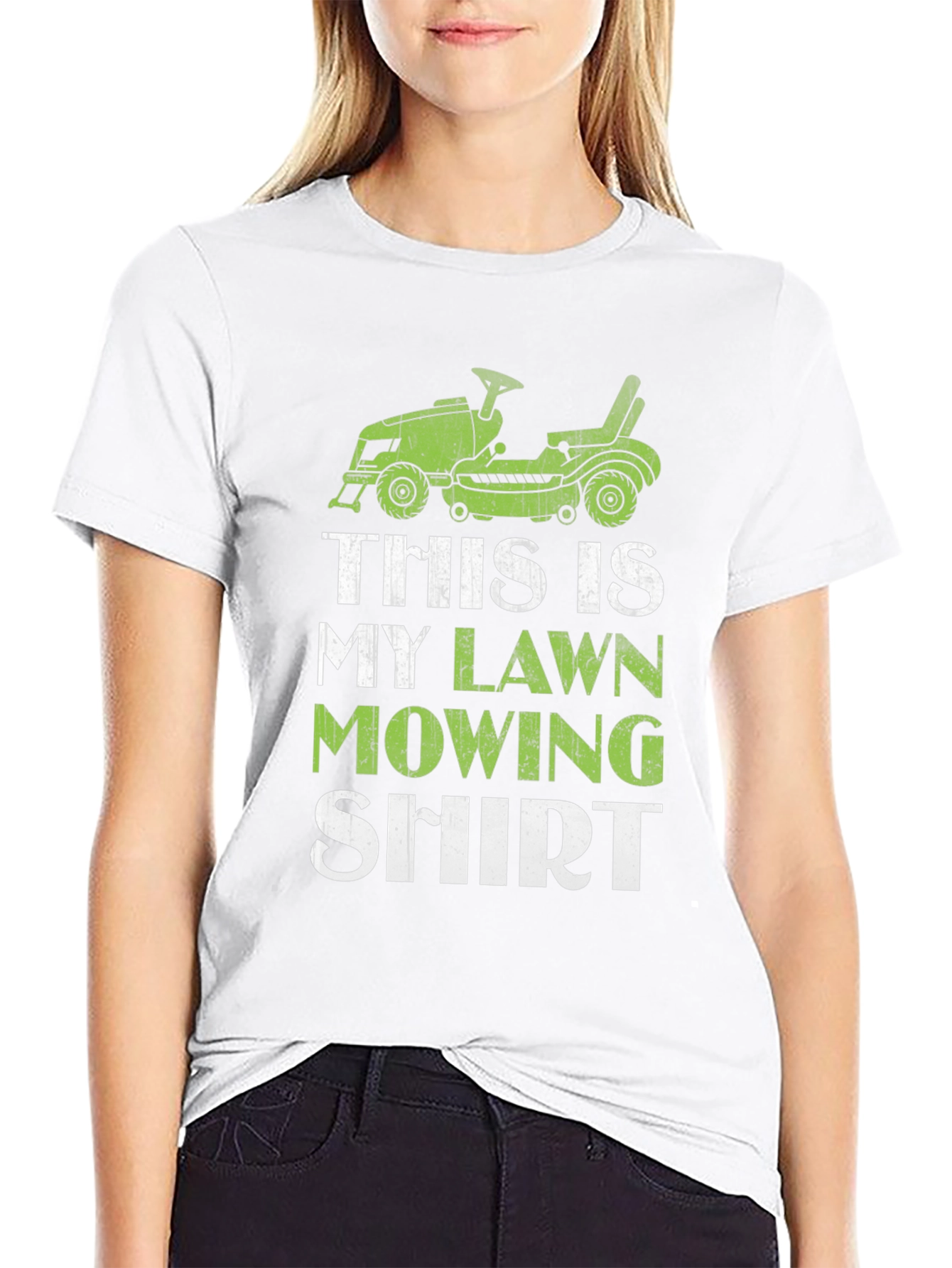 Black Lawn Mowing Shirt - Funny Gardener T-Shirt view 9