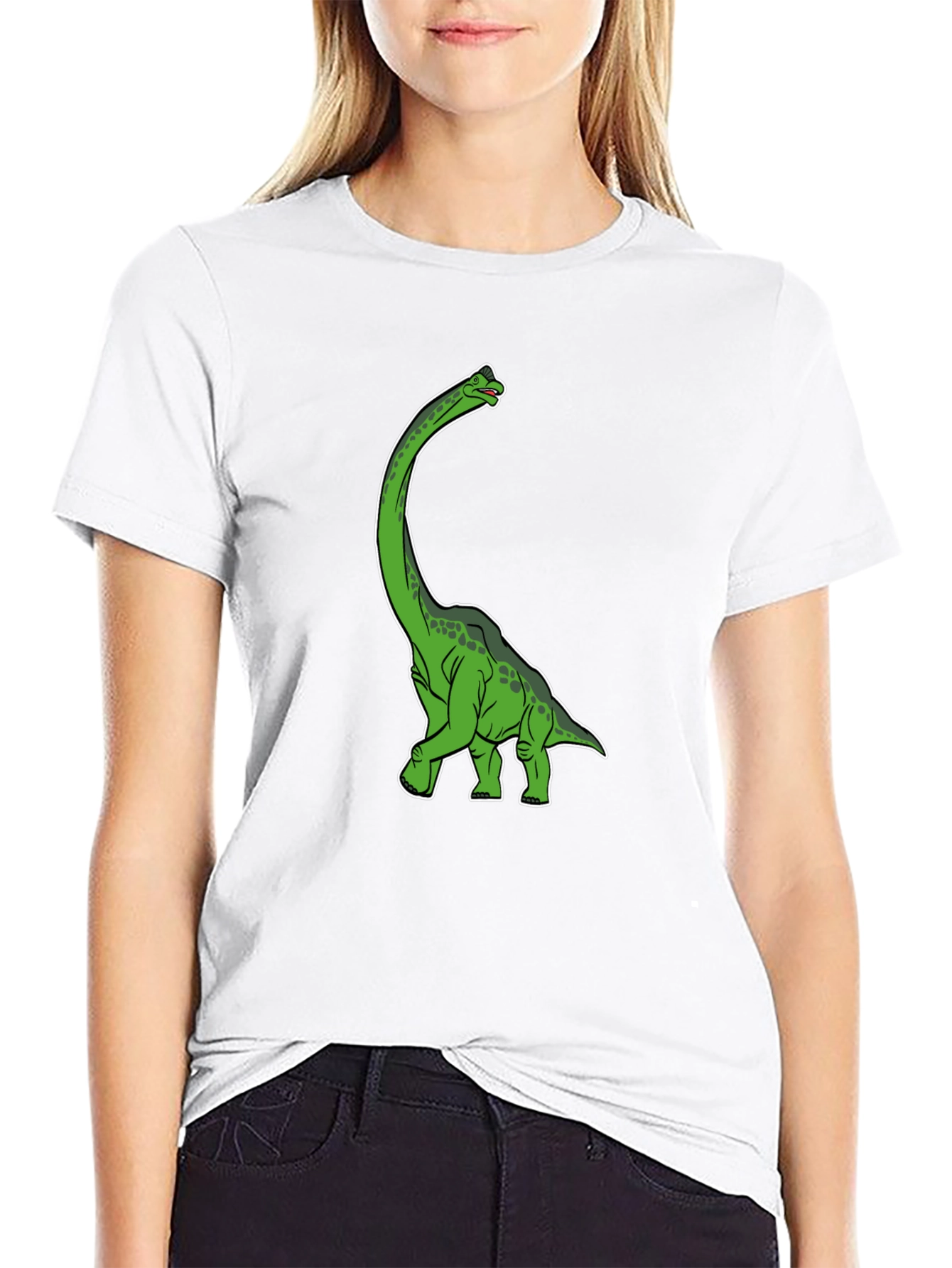 Black Dinosaur Graphic Black T-Shirt view 9