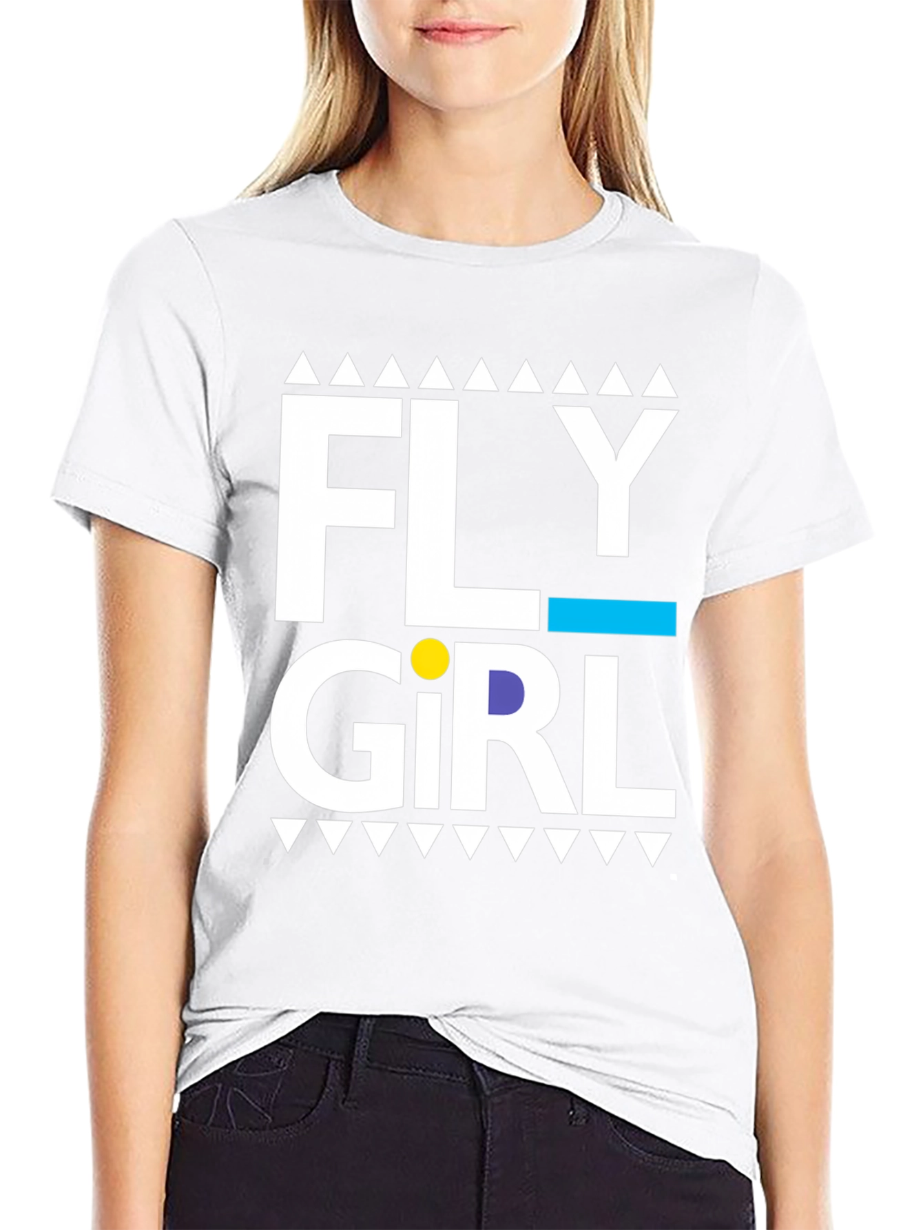 Black Fly Girl Graphic Tee - Stylish & Unique view 9