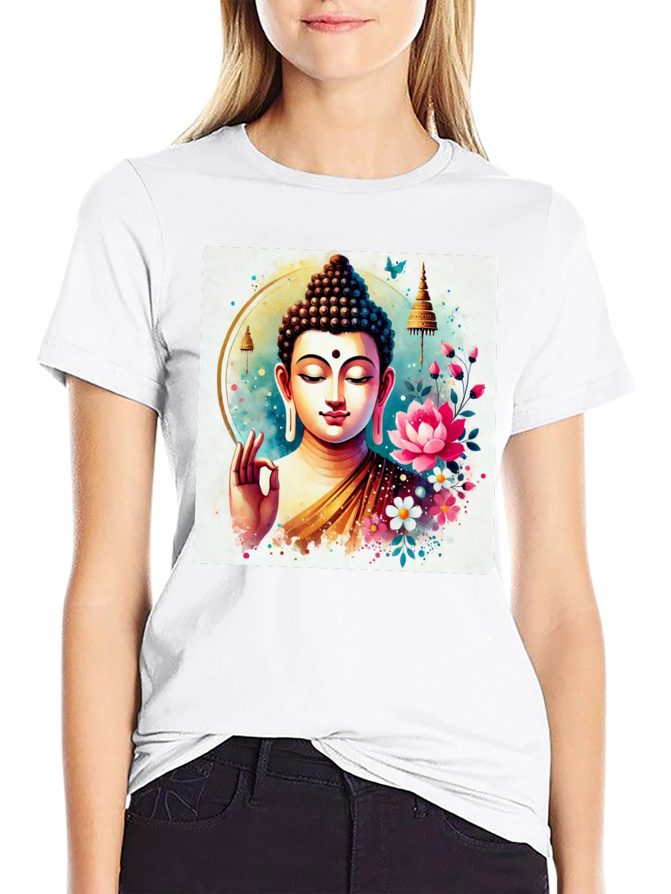 Buddha Art T-Shirt: Spiritual Zen Style - 9