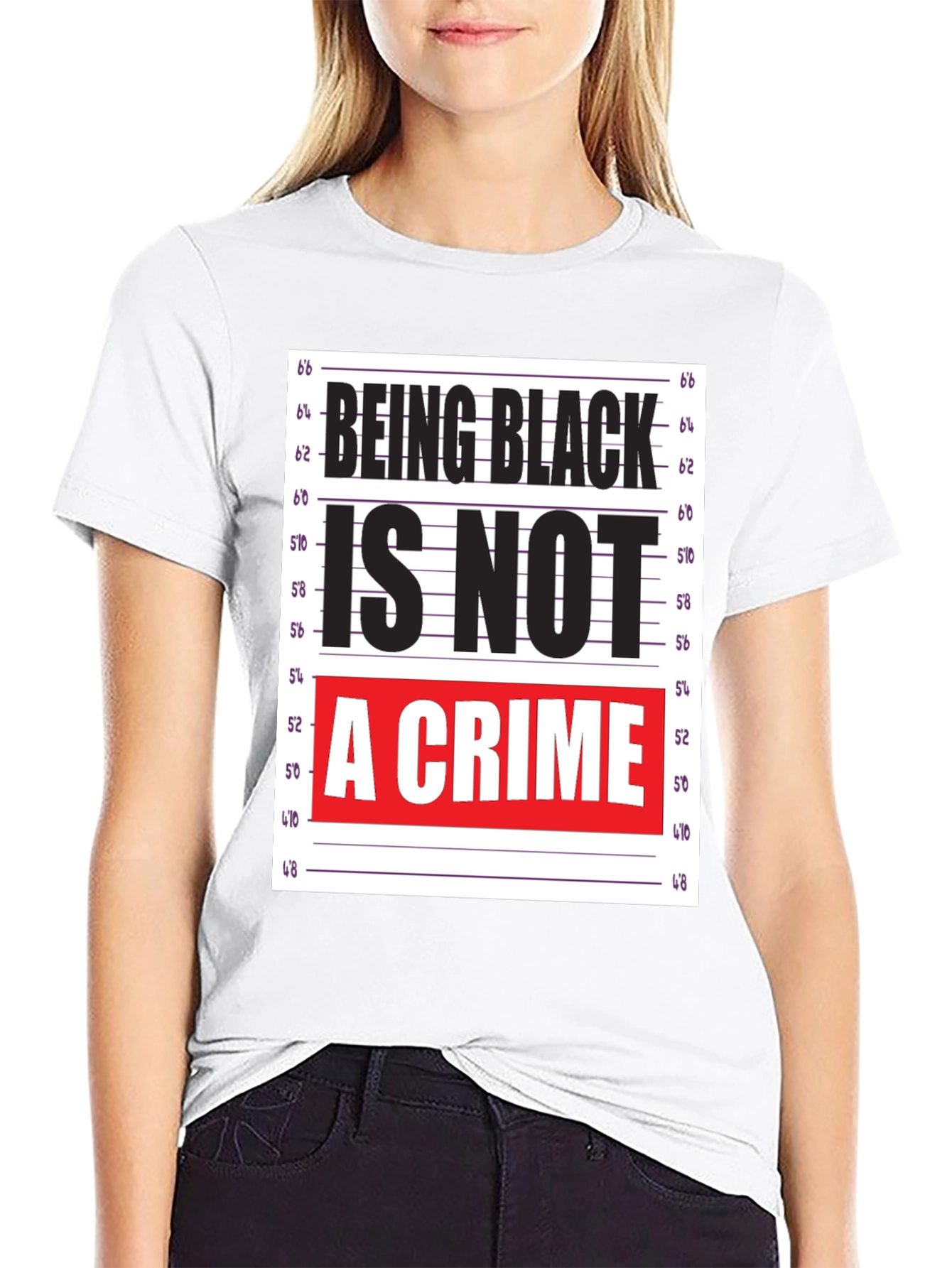 Black Being Black Is Not A Crime T-Shirt view 9