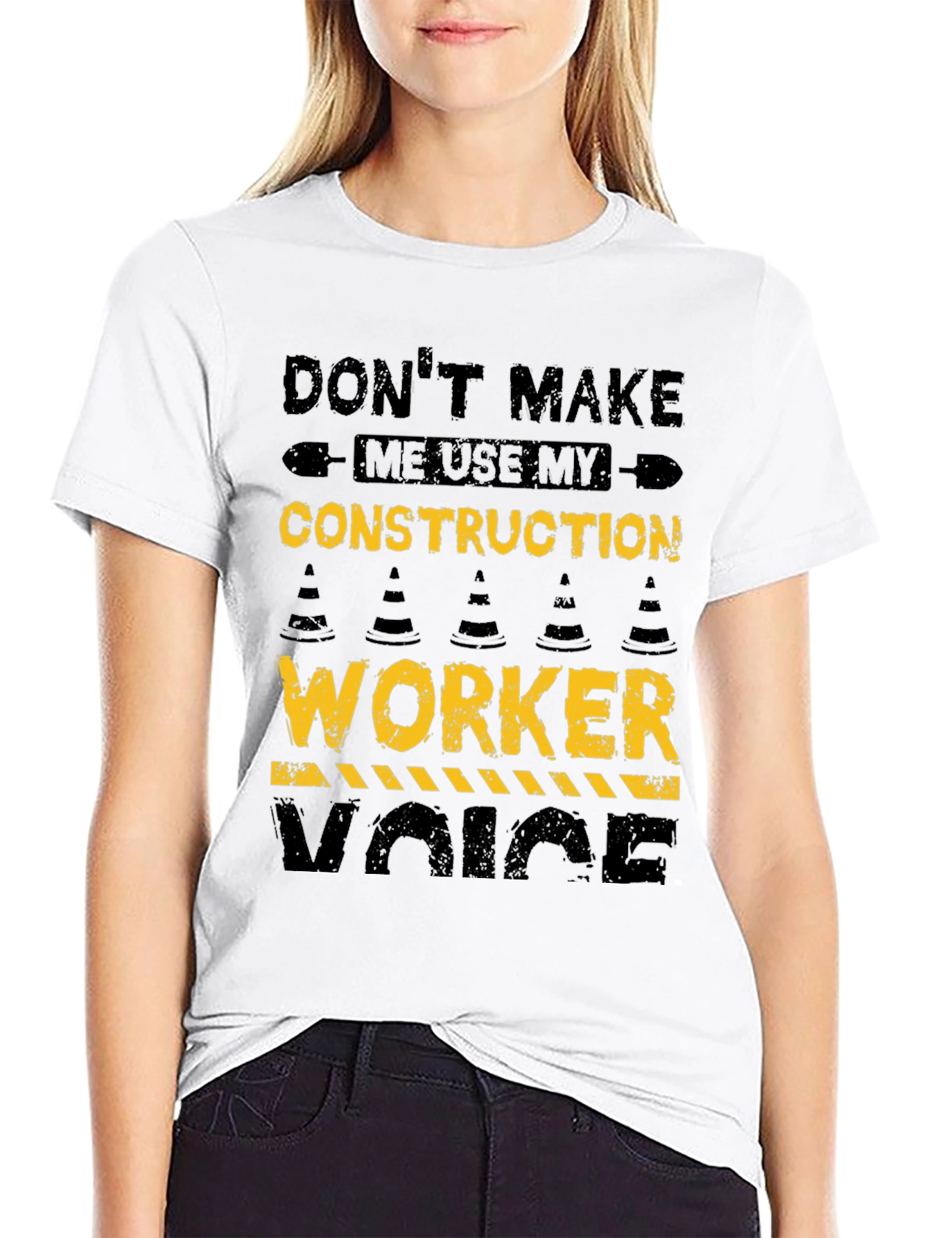 Black Construction Worker Voice T-Shirt view 9