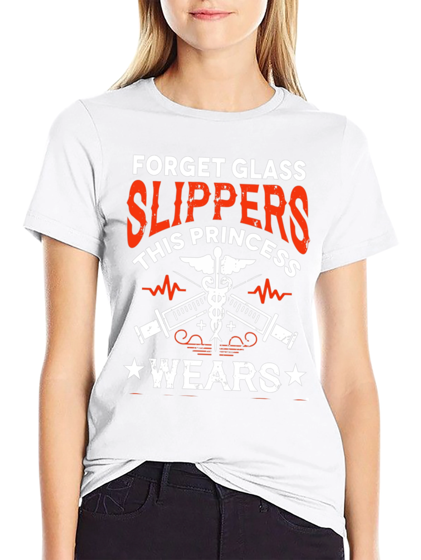 Black Nurse Princess T-Shirt - Glass Slippers Alternative view 9