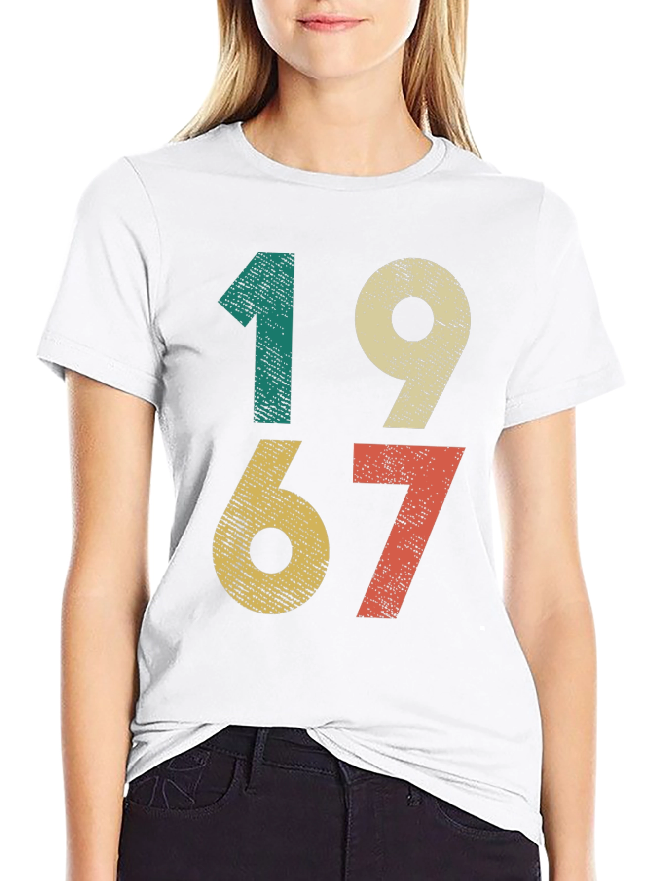 Black Vintage 1967 T-Shirt - Retro Birthday Gift view 9