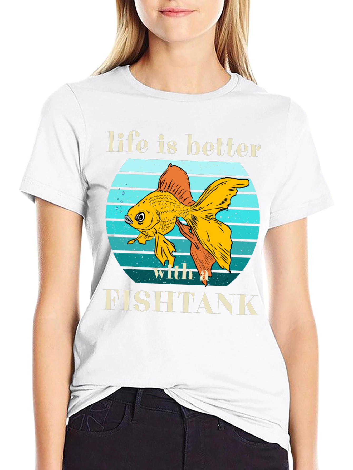 Black Life is Better with a Fishtank T-Shirt view 9