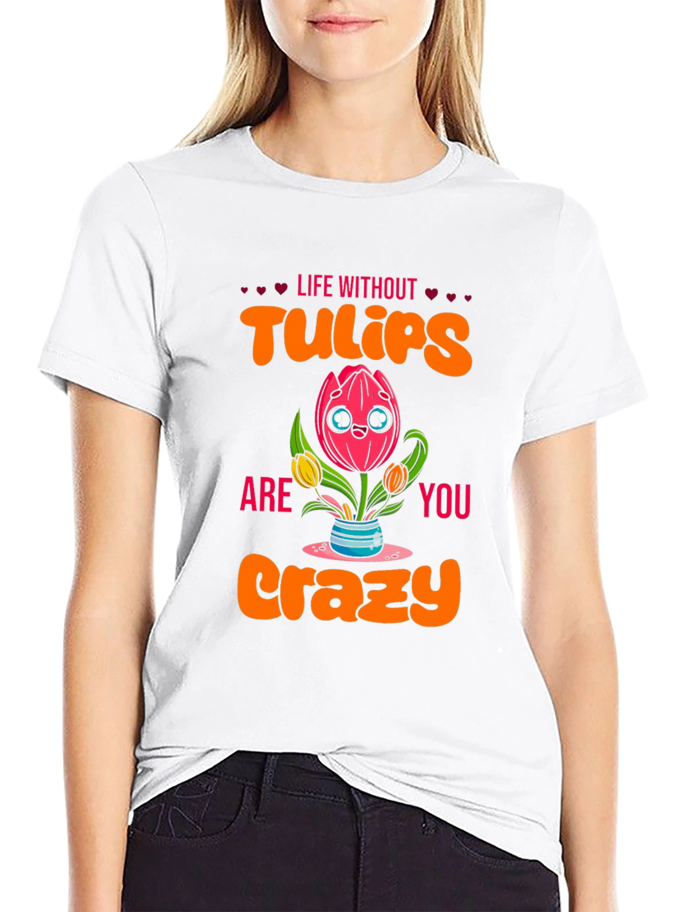 Black Life Without Tulips T-Shirt view 9