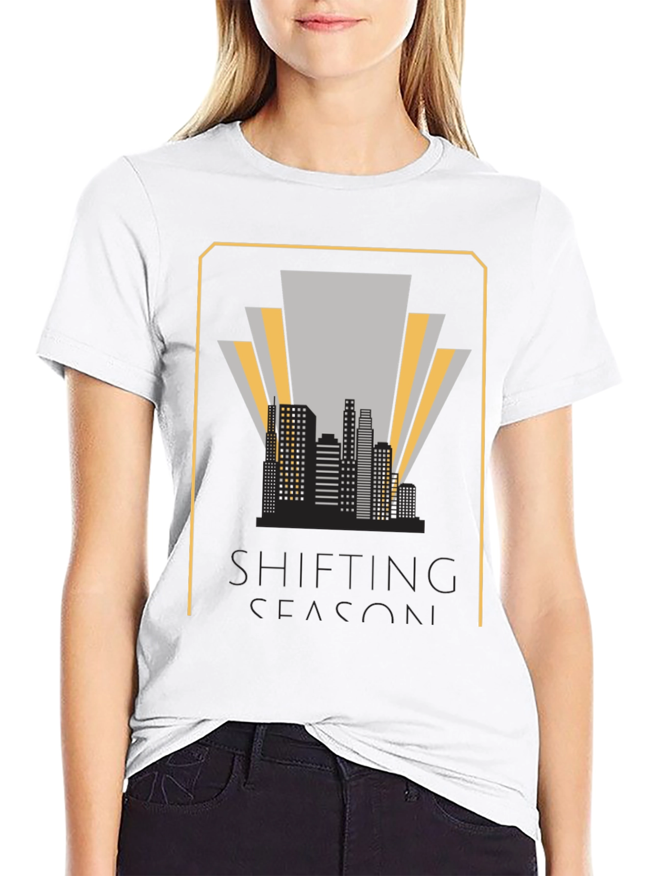 Black Shifting Season Graphic Tee - Urban Style view 9