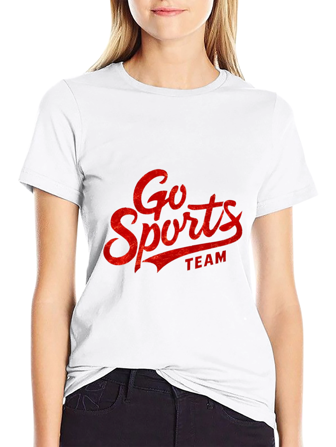 Black Go Sports Team Graphic T-Shirt - Stylish & Comfy view 9