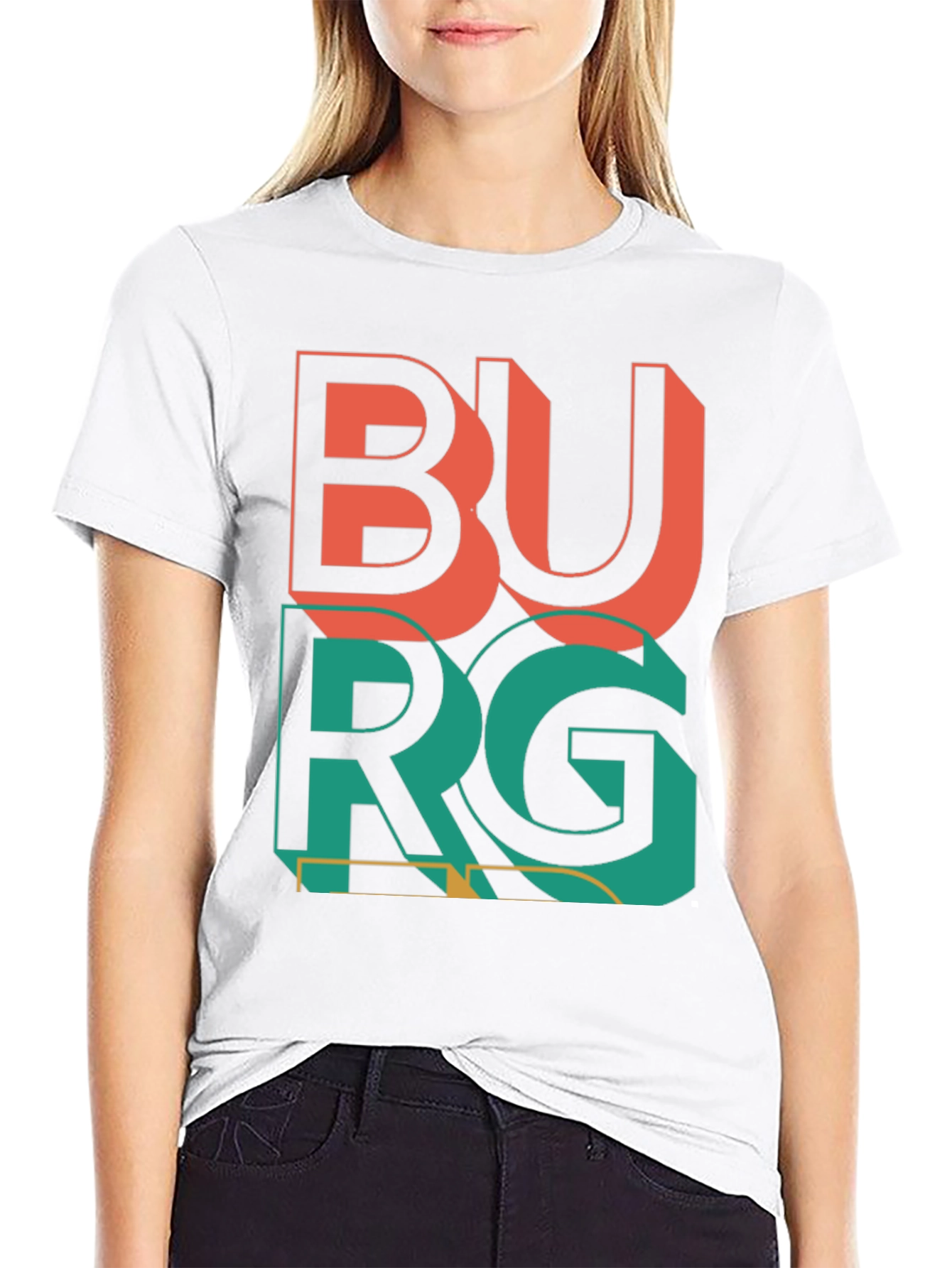 Black Burg Graphic Tee - Retro City Style view 9