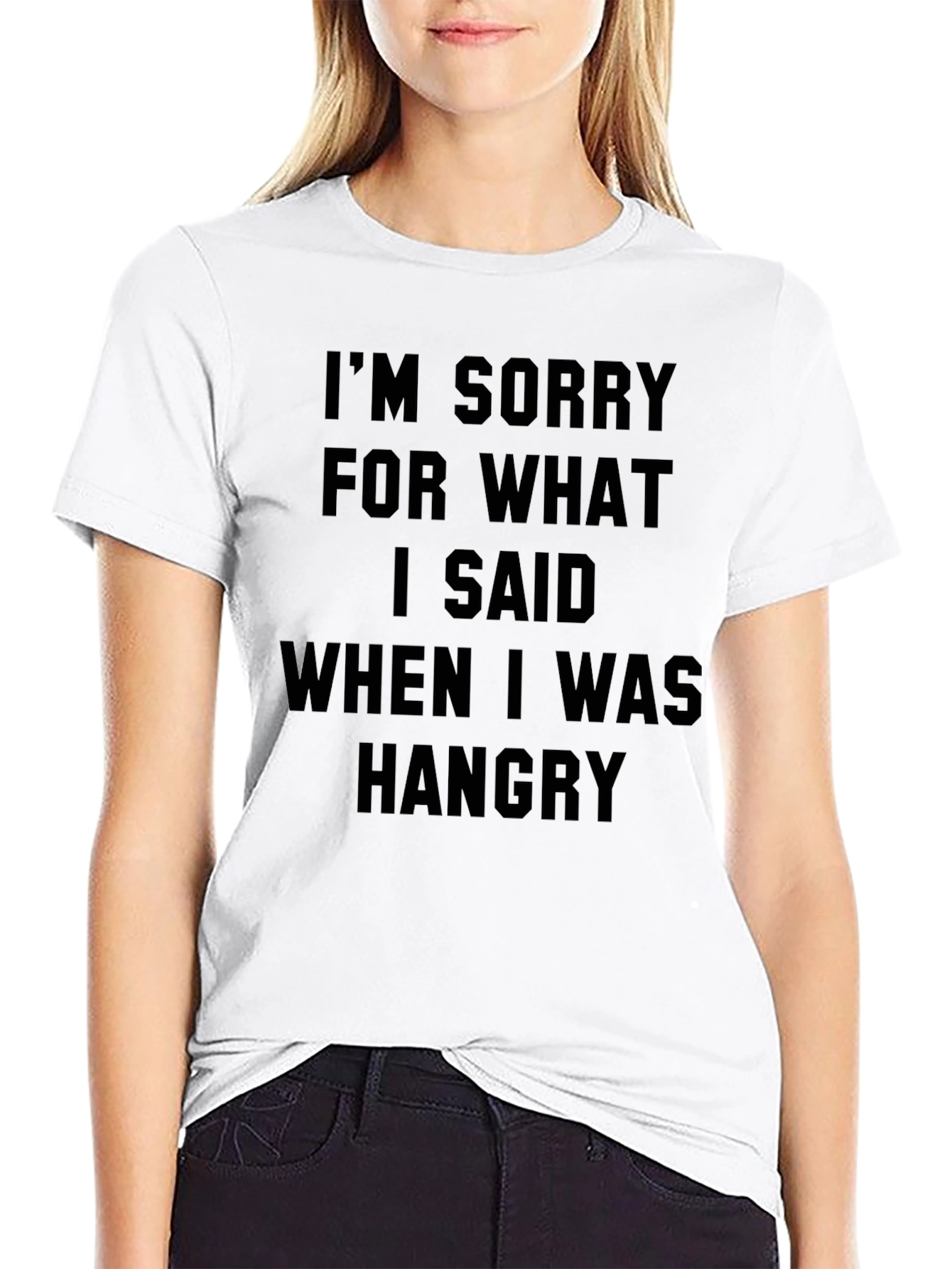 Black Hangry Apology T-Shirt view 9