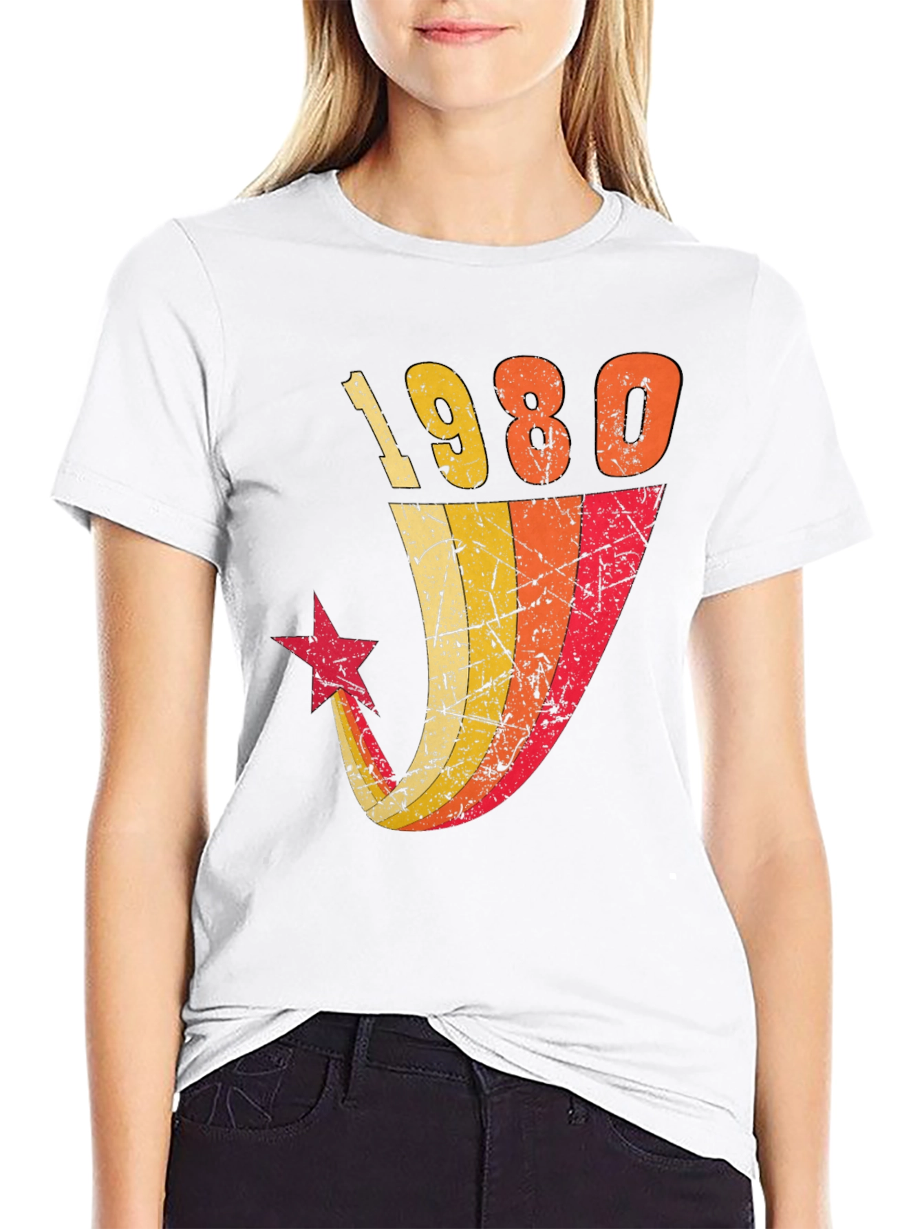 Black Vintage 1980 Graphic Tee view 9