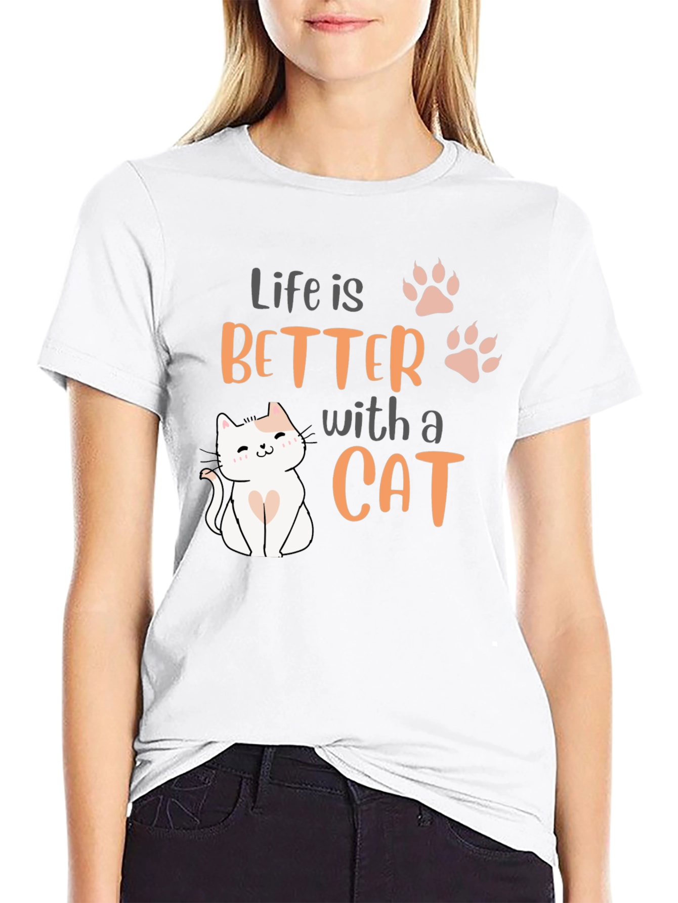 Black Life is Better with a Cat T-Shirt view 9
