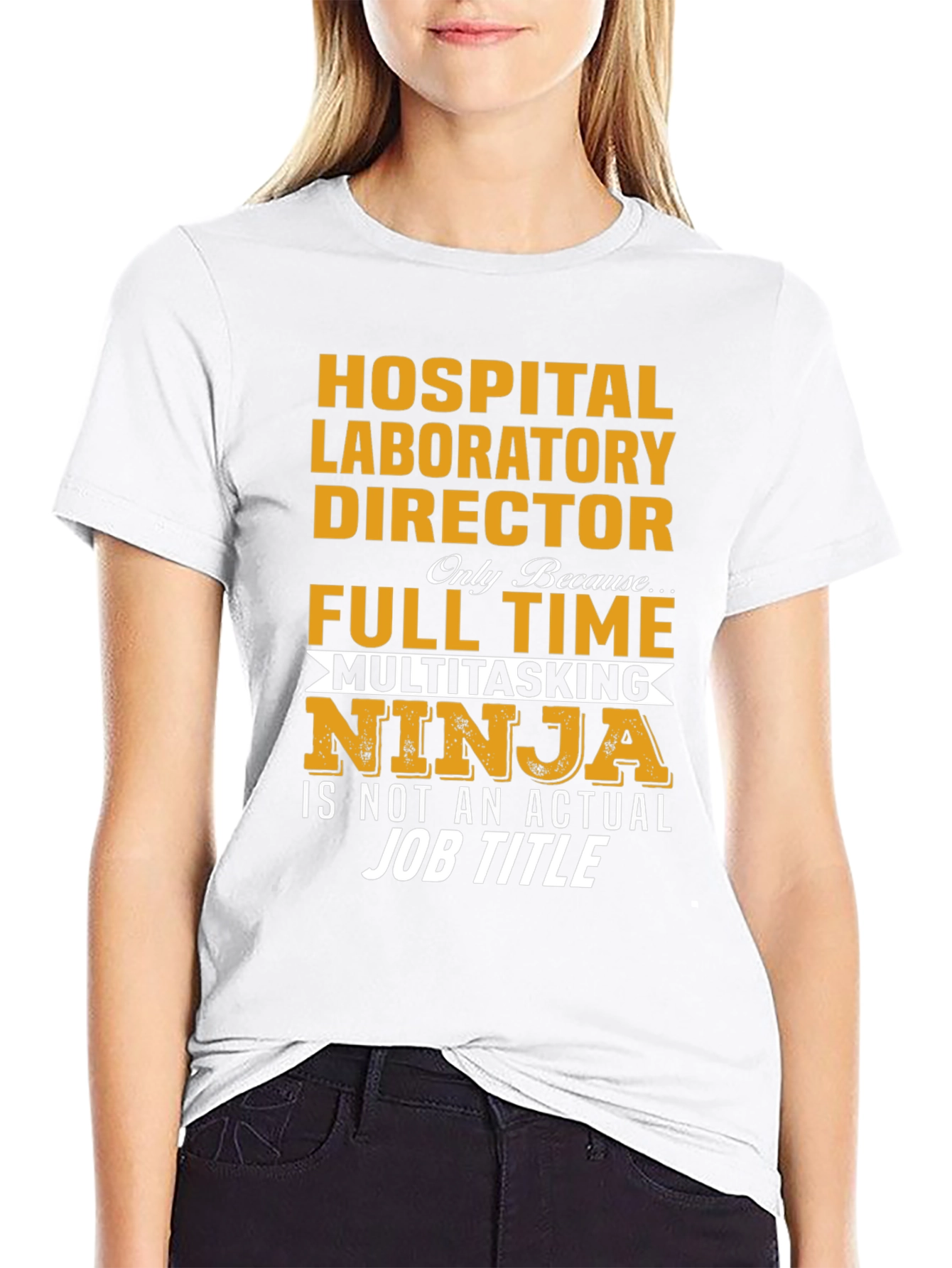 Black Hospital Laboratory Director Full Time Multitasking Ninja T-Shirt view 9