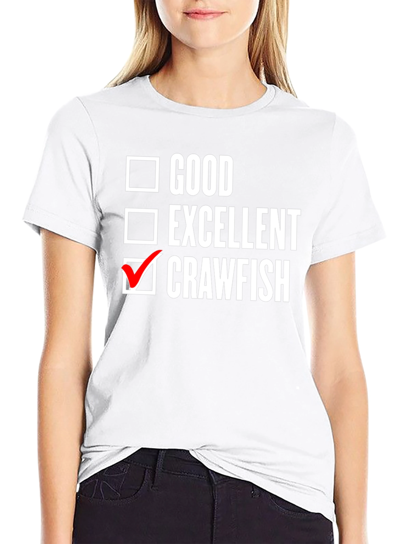 Black Crawfish Checklist T-Shirt - Funny Cajun Seafood Tee view 9