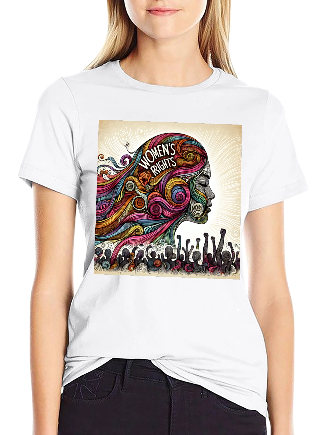 Black Women's Rights Graphic Tee view 9