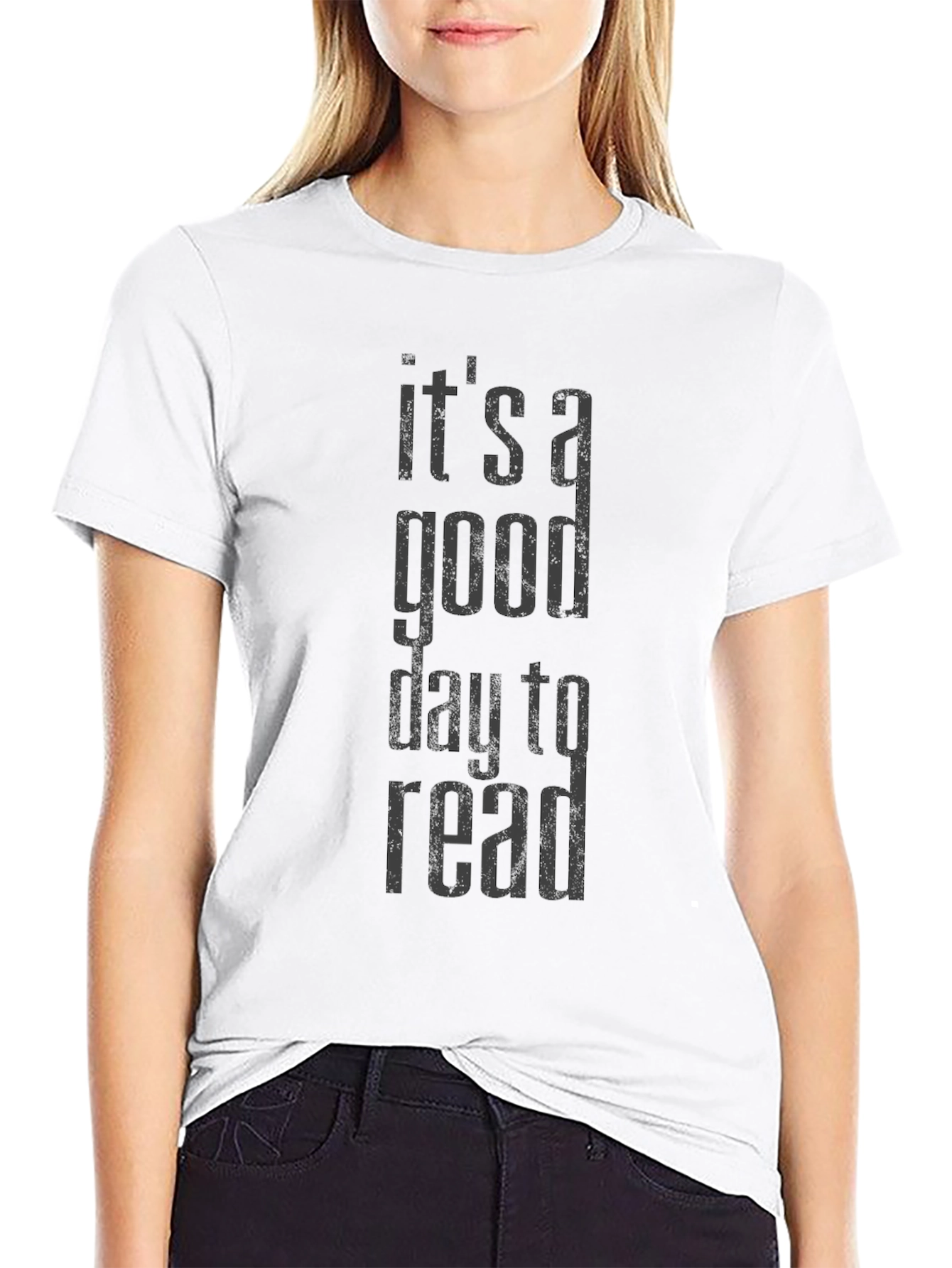 Black It's a Good Day To Read T-Shirt view 9