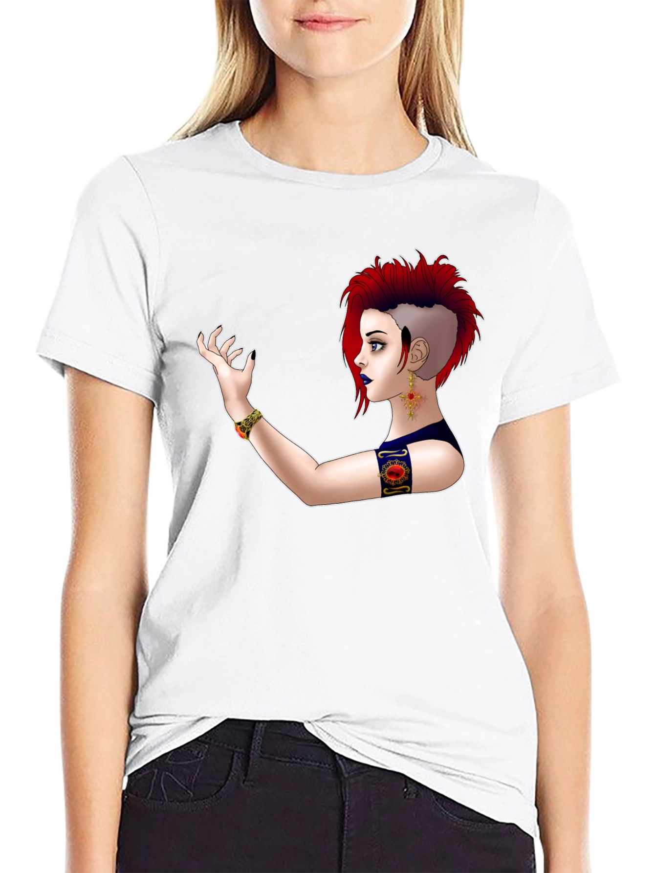 Black Mystic Woman Graphic Tee - Bold & Unique view 9