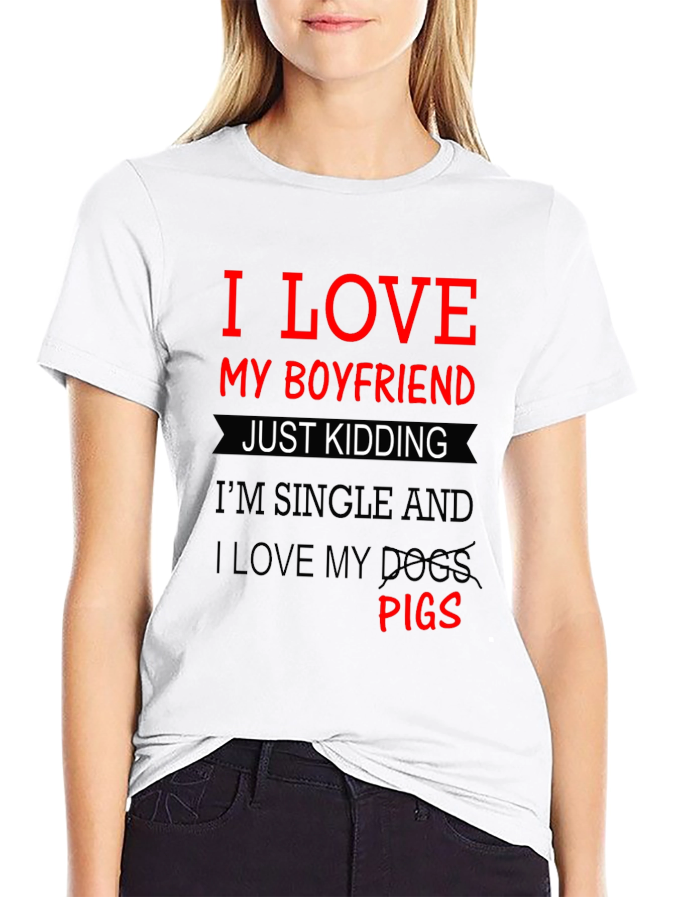 Black I LOVE MY PIGS T-Shirt Novelty Tee Funny Slogan Gift view 9