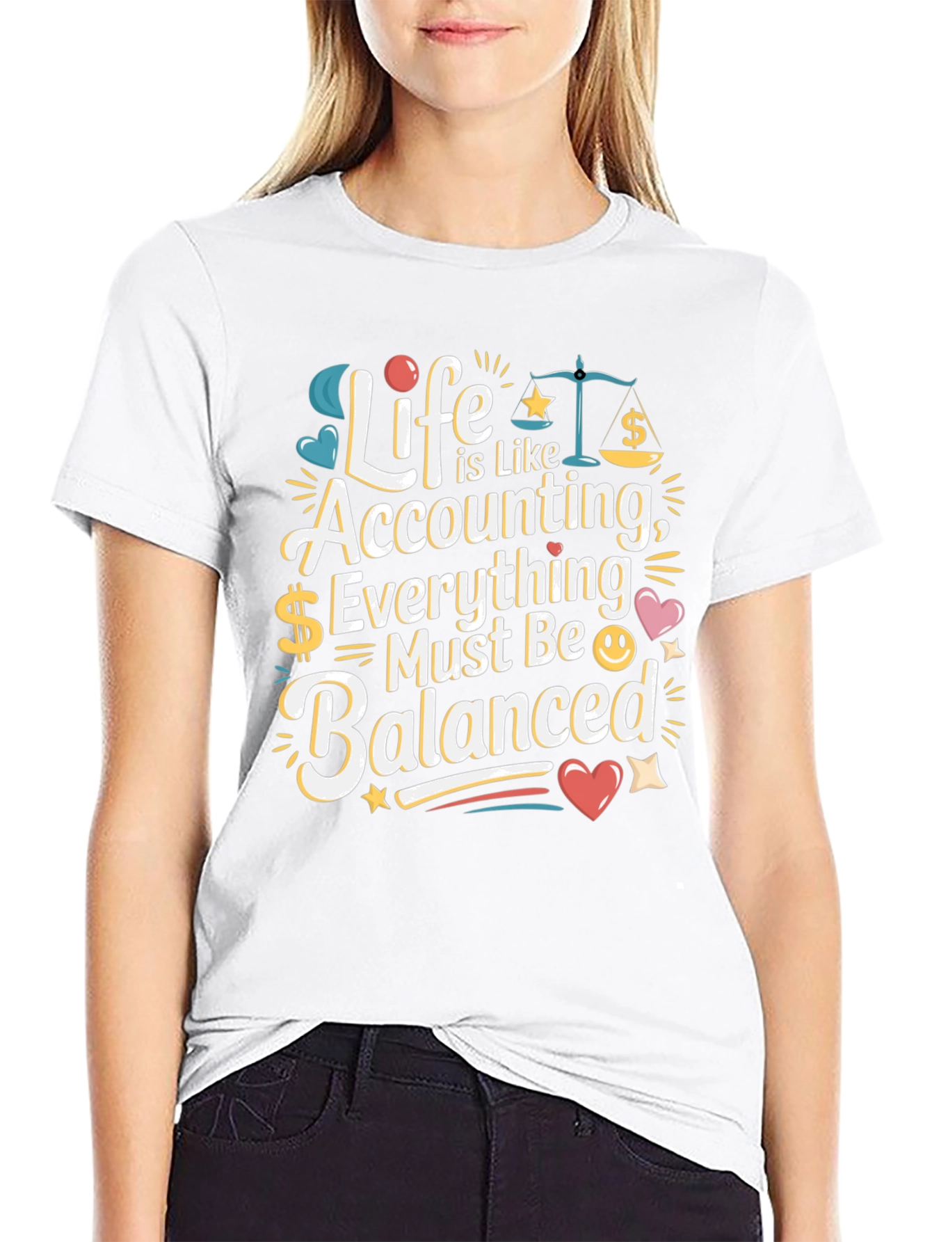 Life is Like Accounting T-Shirt - Balanced Humor Tee - 9