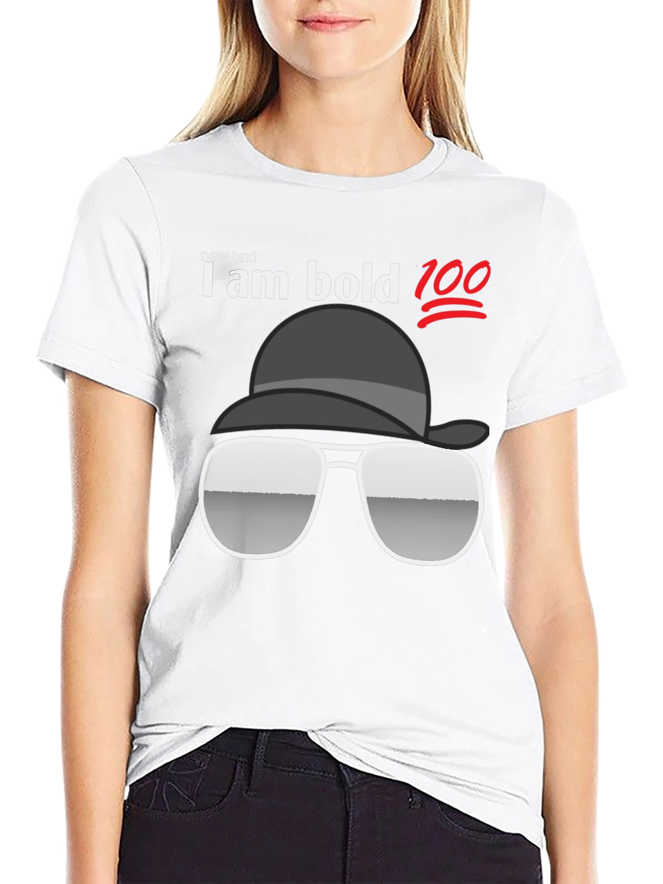 Black I Am Bold T-Shirt - Cool Graphic Tee view 9