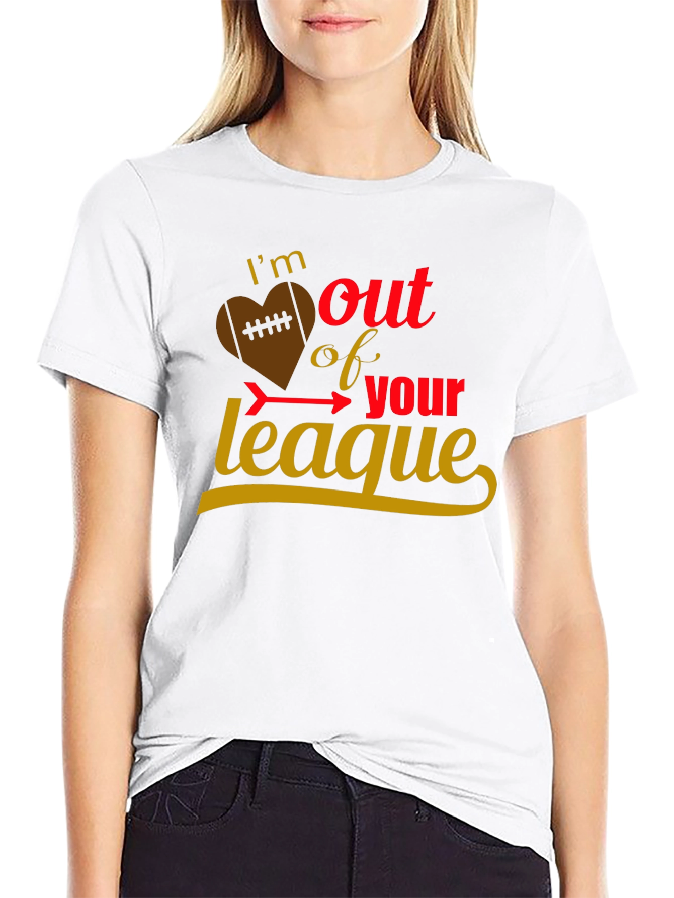Black I'm Out of Your League Graphic Tee view 9