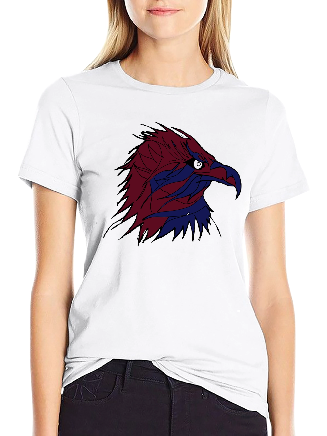 Black Eagle Graphic Black Tee - Striking Design view 9