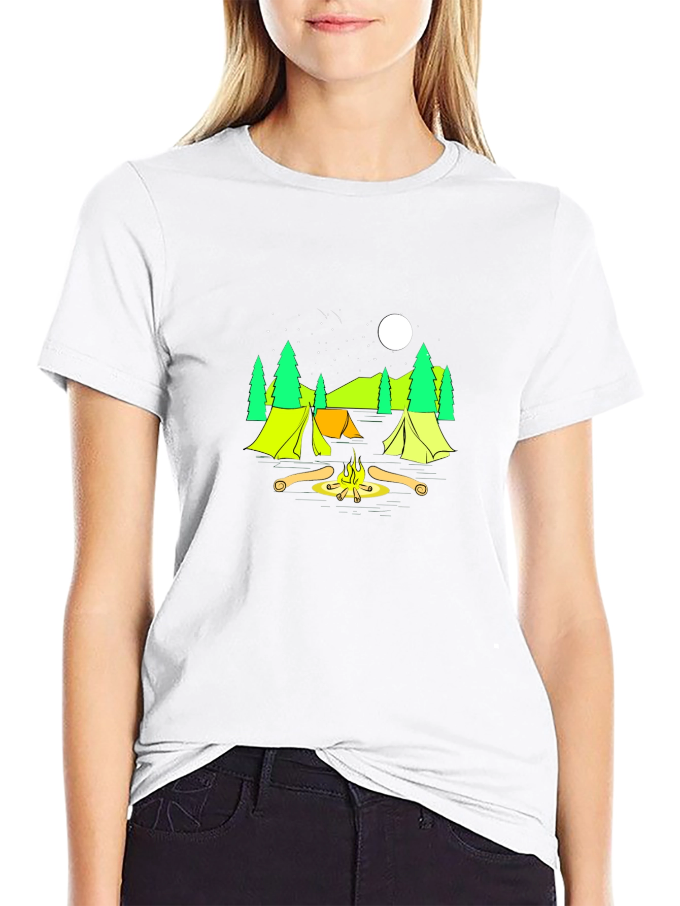 Black Camping Graphic Tee - Adventure Ready! view 9