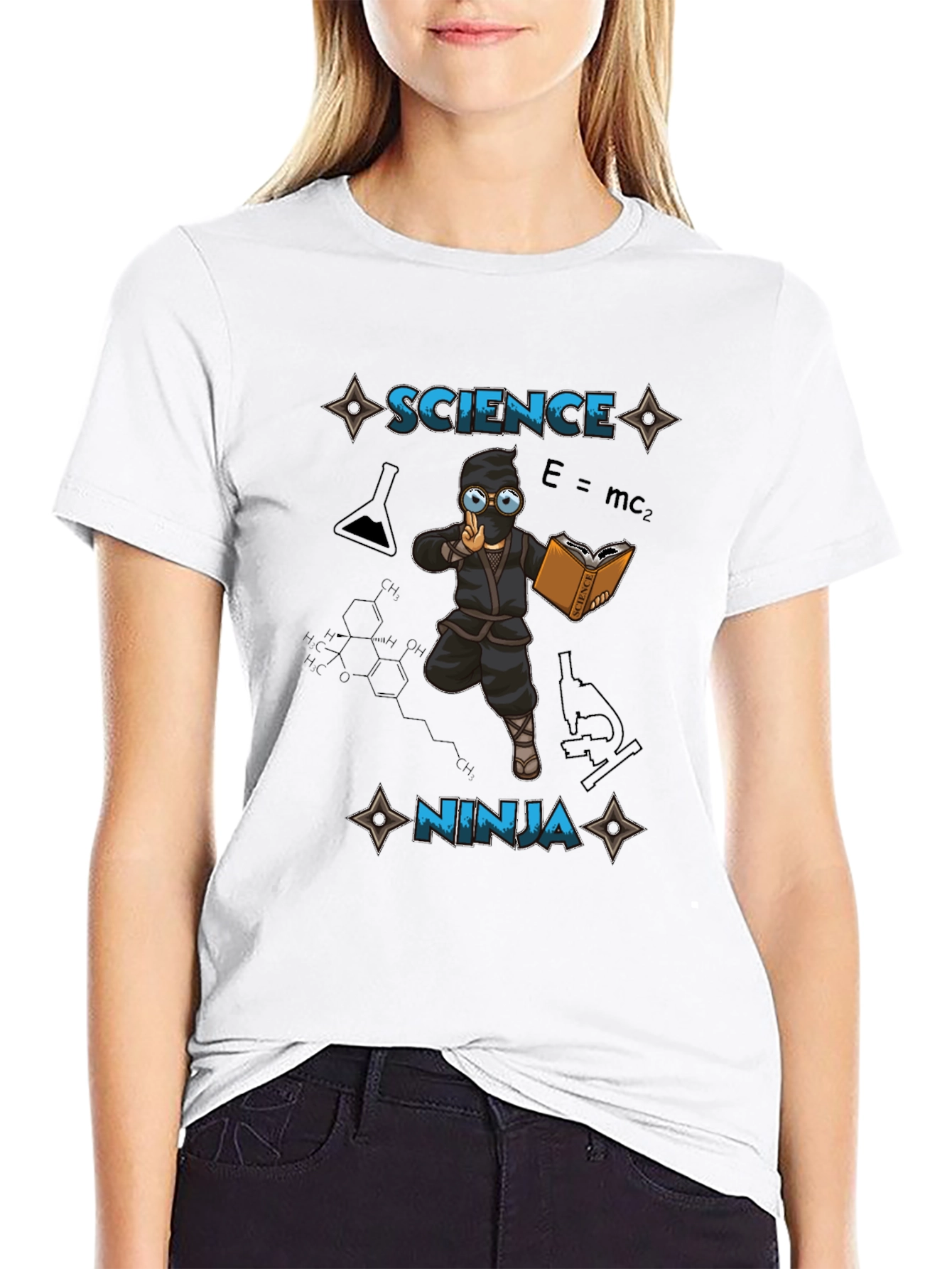 Black Science Ninja T-Shirt - Smart & Stylish! view 9