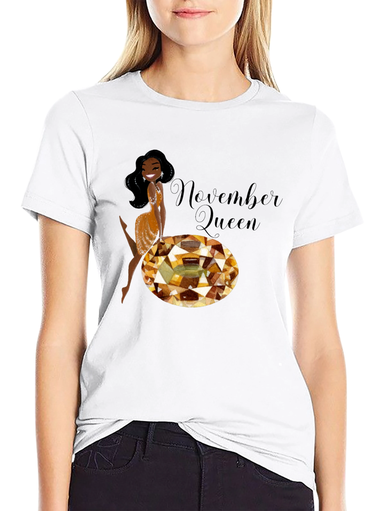 Black November Queen Graphic Tee view 9