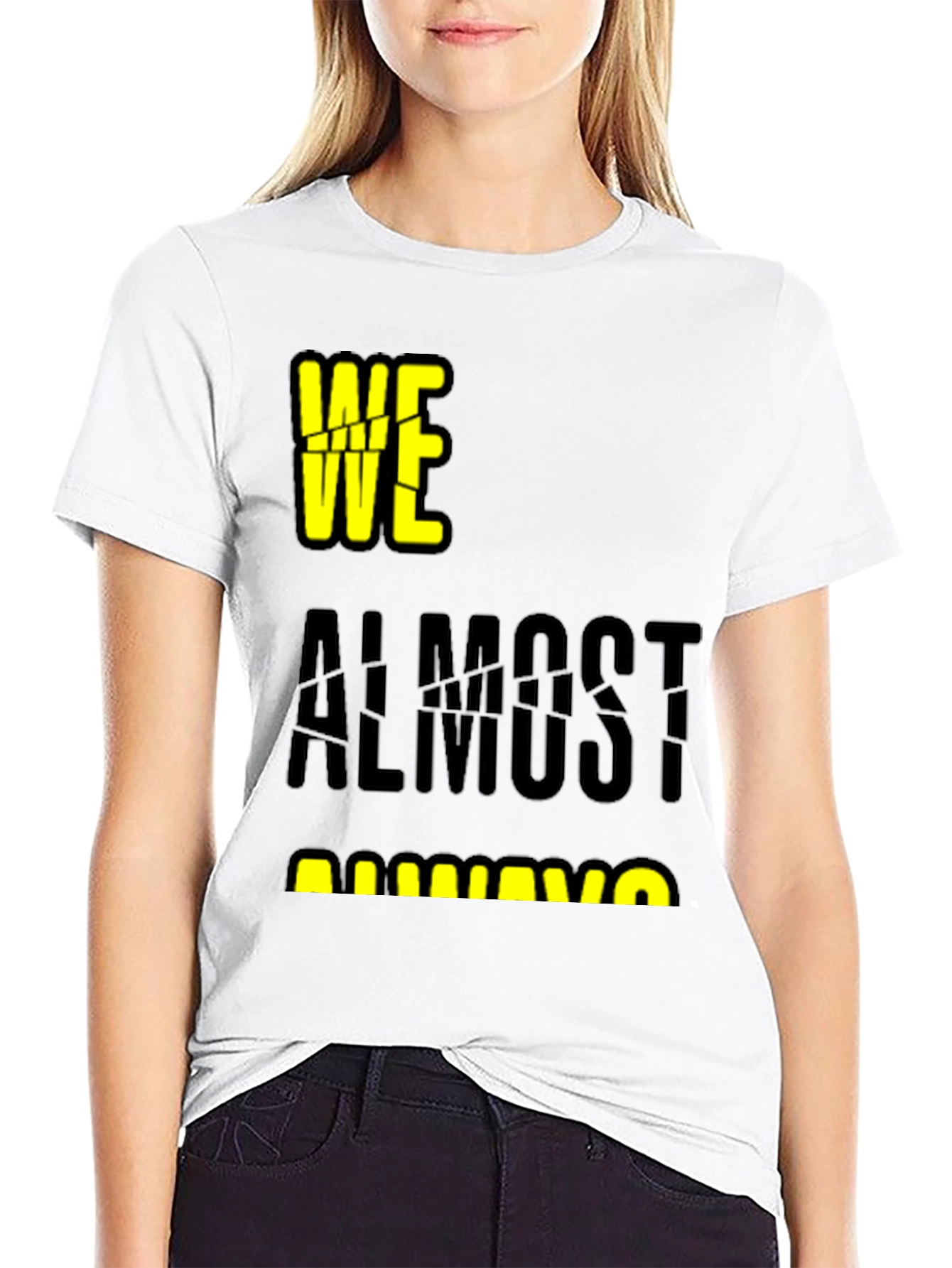 Black We Almost Always Almost T-Shirt - Black view 9