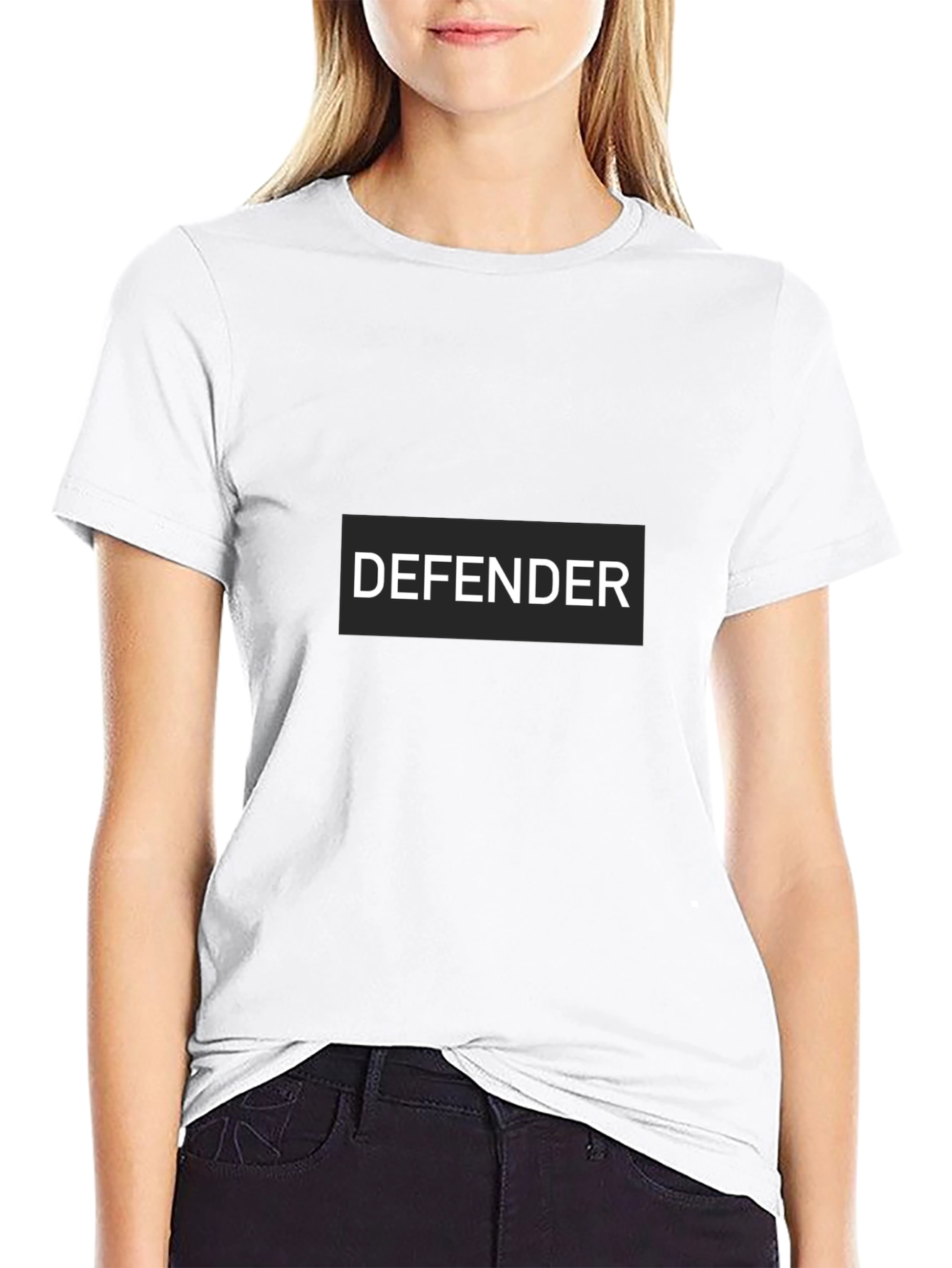 Black Defender Black T-Shirt view 9