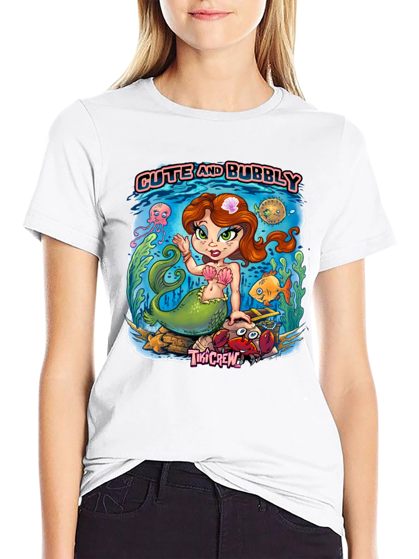 Cute and Bubbly Mermaid Graphic Tee - 9