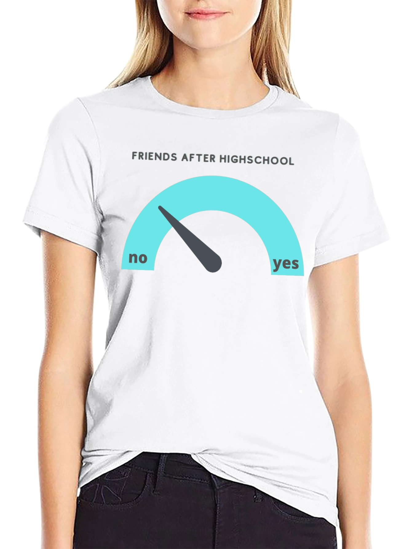 Black Friends After Highschool T-Shirt - Gauge Design view 9
