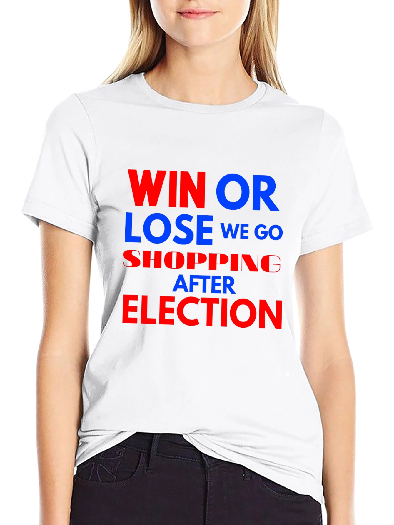 Black Win or Lose We Go Shopping After Election T-Shirt view 9