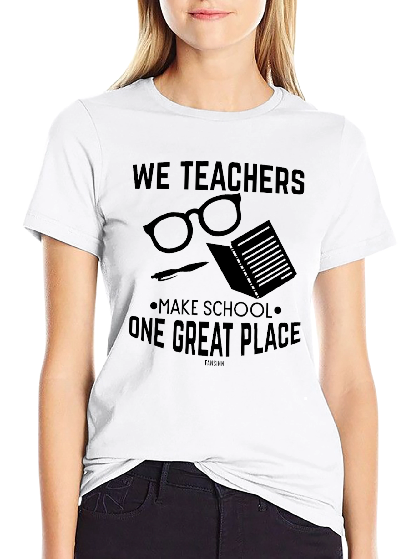 Black We Teachers Make School Great T-Shirt view 9