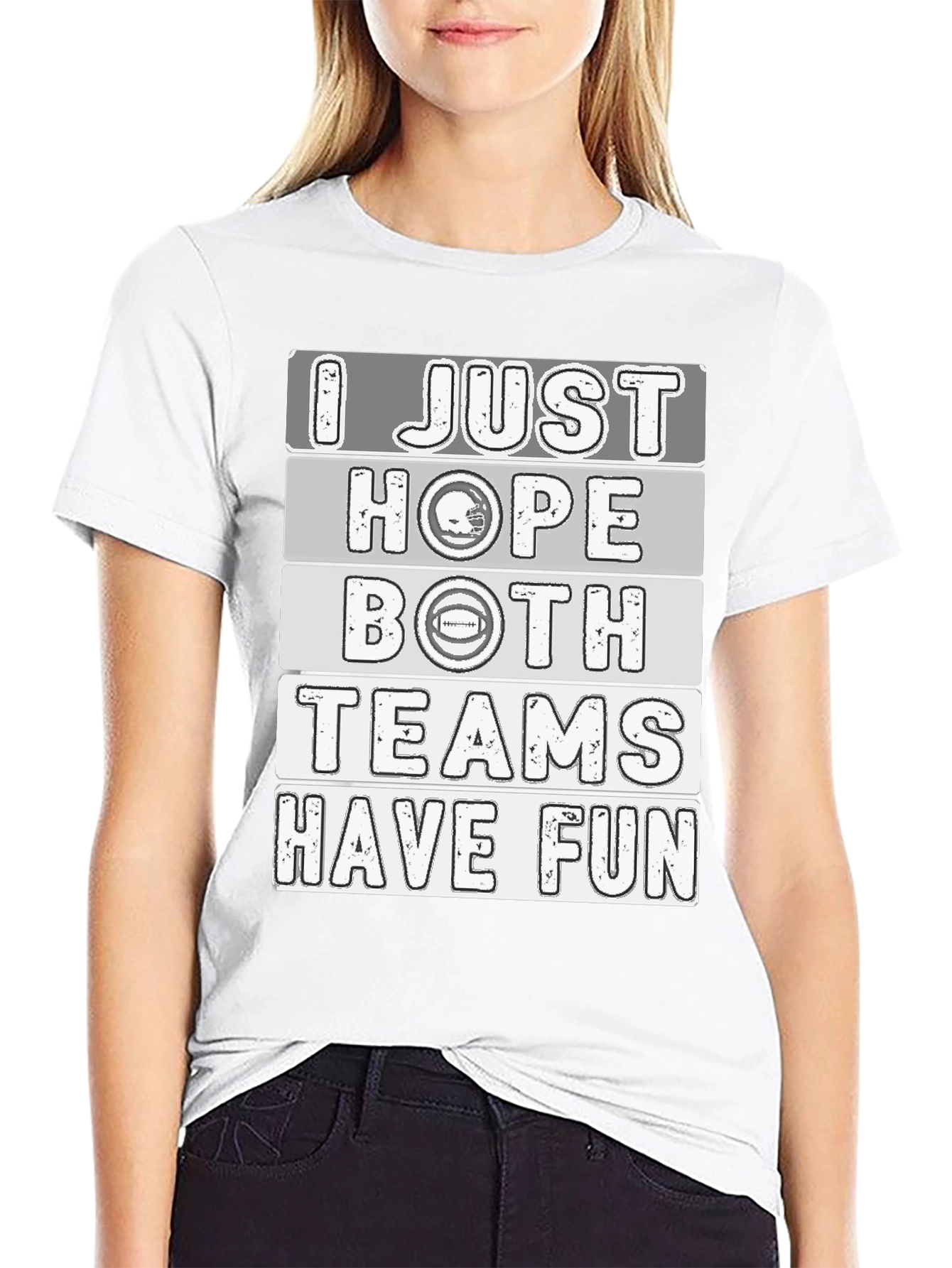 Black I Just Hope Both Teams Have Fun T-Shirt view 9