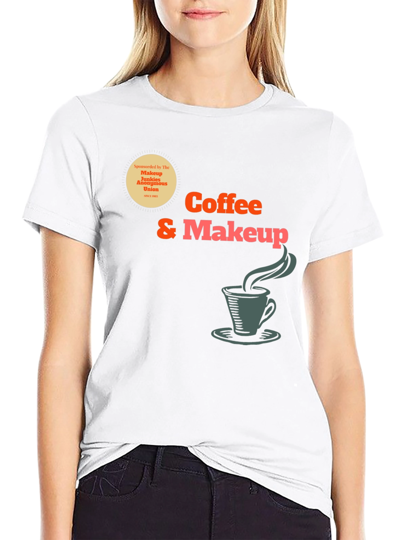 Black Coffee & Makeup T-Shirt view 9