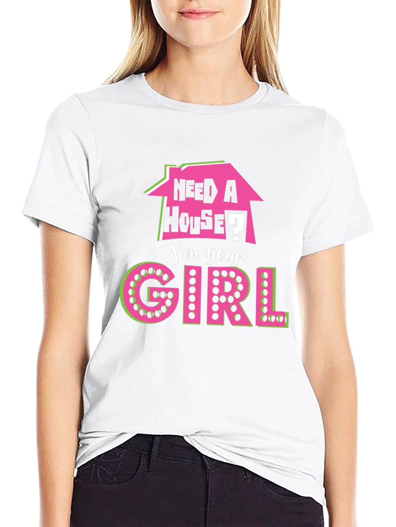 Black Need a House? I'm Your Girl T-Shirt view 9