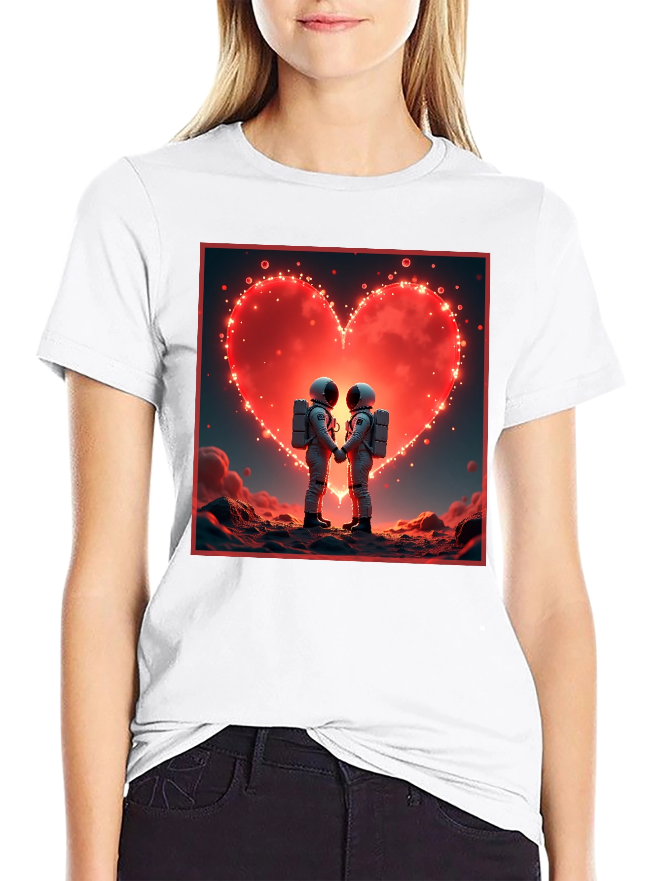 Astronaut Love T-Shirt, Space Romance Tee - 9